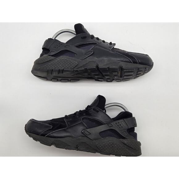 Nike Air Huarache Run Womens Size 10.5 Black Athletic Shoes Sneakers 634835-012 - Picture 3 of 8